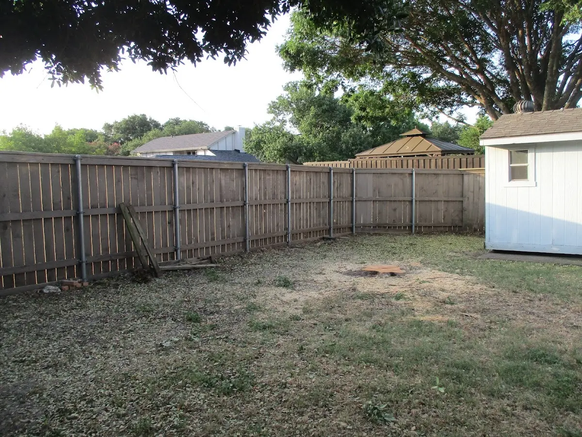 Cleared yard after professional tree removal in Henagar